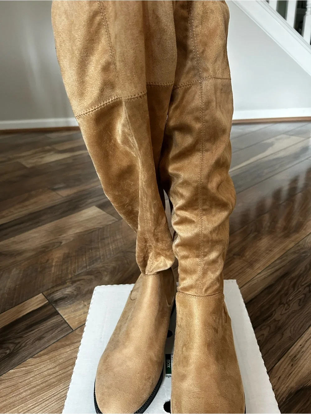 SO Tan Slouchy Over-the-Knee Suede Boots Women 10W